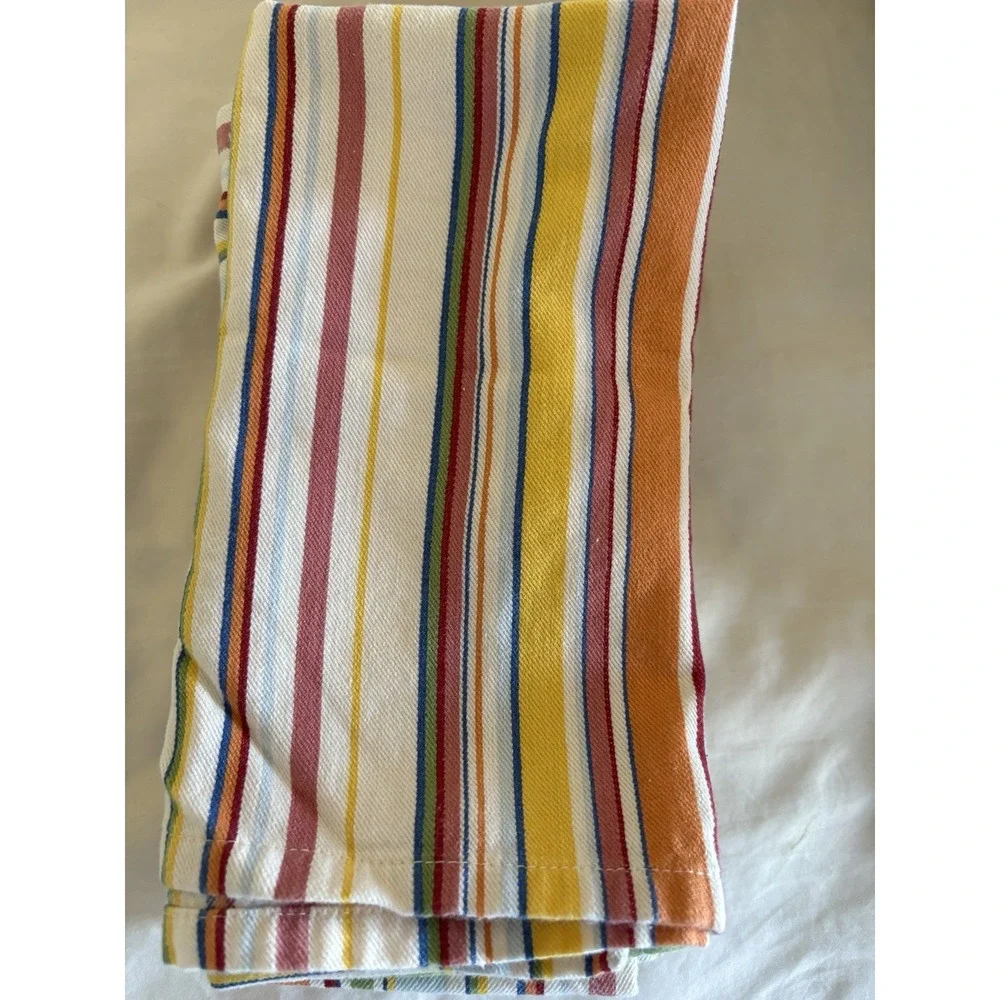 Ralph Lauren Chaps Cloth Napkins Set of 4 bright stripes‎ 19